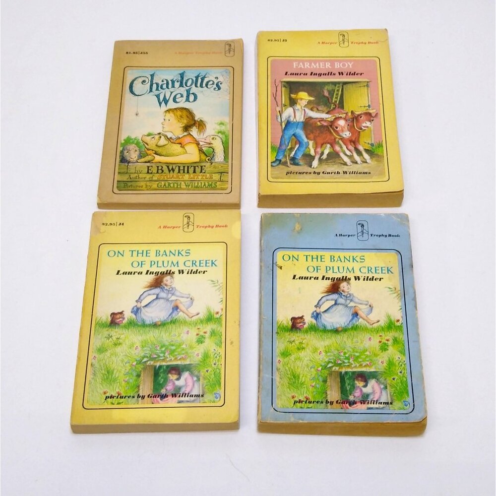 Harper Trophy Books Charlotte's Web Farmer Boy (2) On The Banks Of Plum Creek